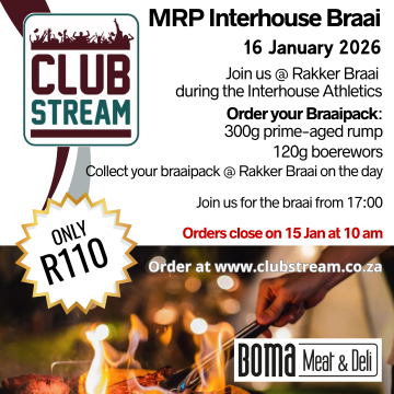 Braai pack Inter-house Athletics LMRP